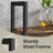 5-Tier Bookcase - Metal Frame - Rustic Brown and Black