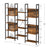 Large Bookshelf - Metal - Rustic Brown and Black - 14 Storage Shelves