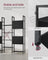 Bookcase - Metal - Ebony Black - 14 Storage Shelves