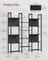 Bookcase - Metal - Ebony Black - 14 Storage Shelves