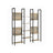 Bookshelf - Metal - Rustic Brown and Black - 14 Storage Shelves