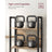 Bookshelf - Metal - Rustic Brown and Black - 14 Storage Shelves