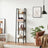 Ladder Shelf - Steel - Rustic Brown and Black - 4-Tier Freestanding Storage