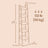 5-Tier Narrow Ladder Bookshelf - Wood - Rustic Brown - Versatile for Home Office