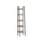 5-Tier Ladder Shelf - Steel Frame - Rustic Brown and Black - Freestanding Storage for Home Office and Living Spaces