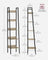 5-Tier Ladder Shelf - Steel Frame - Rustic Brown and Black - Freestanding Storage for Home Office and Living Spaces