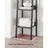 5-Tier Freestanding Narrow Shelf - Steel Frame - Rustic Brown and Black - Easy to Assemble