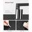 5-Tier Freestanding Narrow Shelf - Steel Frame - Rustic Brown and Black - Easy to Assemble