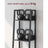 5-Tier Freestanding Narrow Shelf - Steel Frame - Rustic Brown and Black - Easy to Assemble