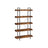 5-Tier Bookcase - Wood - Rustic Brown and Black - Bedroom