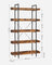 5-Tier Bookcase - Wood - Rustic Brown and Black - Bedroom