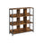 3-Tier Bookcase - Engineered Wood - Rustic Brown and Black
