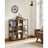 3-Tier Bookcase - Engineered Wood - Rustic Brown and Black