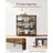 3-Tier Bookcase - Engineered Wood - Rustic Brown and Black