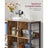 3-Tier Bookcase - Engineered Wood - Rustic Brown and Black