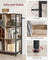 4-Tier Bookcase - Wood - Rustic Brown and Black