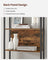 6 Shelf Bookcase - Steel - Rustic Brown and Black