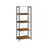 5-Tier Bookshelf - Wood - Rustic Brown