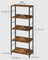 5-Tier Bookshelf - Wood - Rustic Brown