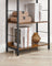 5-Tier Bookshelf - Particle Board - Rustic Brown