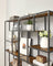 6-Tier Bookcase - Engineered Wood - Rustic Brown and Black - Geometric Design and Versatile Storage