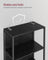 6-Tier Bookshelf - Steel Frame - Ebony Black - Dimmable LED Lights