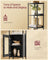 Bookcase - Metal - Ebony Black - Adjustable Shelves