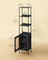 Bookcase - Metal - Ebony Black - Adjustable Shelves