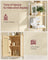 Freestanding Bookcase - Oak with Rattan-Like Door - Beige and Pearl White - Adjustable Shelves