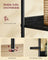 6-Tier Bookcase - Metal - Oak Beige - Adjustable Shelves with Rattan-Like Doors