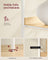 Tall Bookcase - Metal Frame - Oak Beige - Rattan-Like Doors