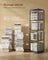 4-Tier Rotating Bookshelf - Steel - Ebony Black