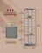 4-Tier Rotating Bookshelf - Steel Frame - Dove Grey
