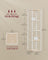 4-Tier Rotating Bookshelf - Steel Frame - Natural Beige