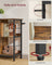 Bookshelf - Wood - Rustic Brown - 2-Tier Display Shelf 33 x 132.6 x 80 cm