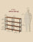 6-Tier Bookshelf - Engineered Wood - Rustic Brown and Black