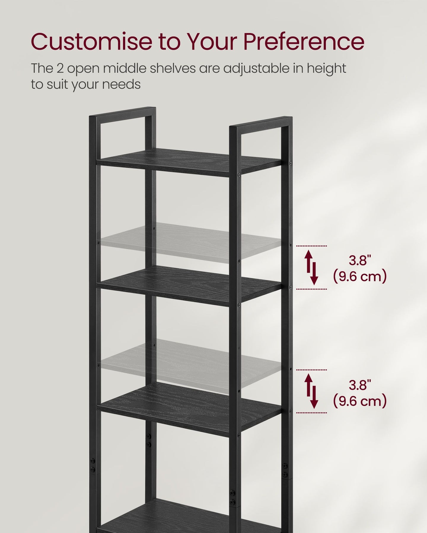 Bookcase - Stable (as per original - Black - with Doors