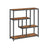 4-Tier Bookshelf - Wood - Rustic Brown - Freestanding Storage Shelf