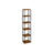 Six-Tier Storage Shelf - Engineered Wood - Rustic Brown