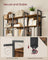 Bookcase - Six-Tier Industrial Style - Engineered Wood - Rustic Brown