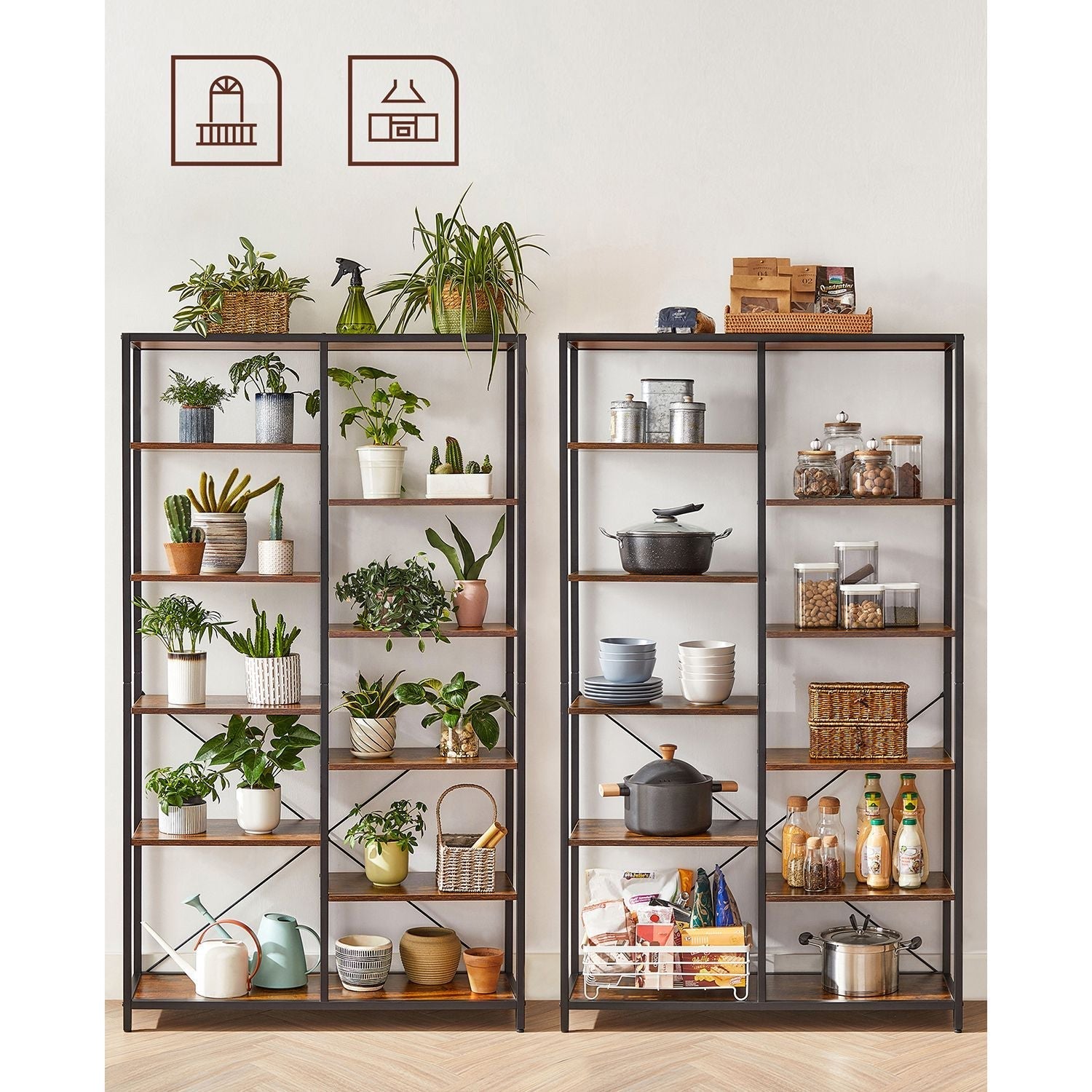 Bookshelf - Wood - Black