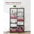 5-Tier Bookcase - Metal - Black
