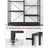 5-Tier Bookcase - Metal - Black