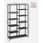 5-Tier Bookcase - Metal - Black