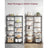 5-Tier Bookcase - Metal - Black