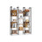 Bookcase - Metal - Rustic Brown - 14 Shelves