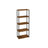 Five Tier Storage Shelf - Wood - Rustic Brown - Sturdy Design for Everyday Use