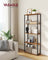 Five Tier Storage Shelf - Wood - Rustic Brown - Sturdy Design for Everyday Use