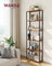 Six-Tier Storage Shelf - Engineered Wood - Rustic Brown - Sturdy Design for Everyday Needs