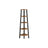 5 Tier Bookcase - Metal - Rustic Brown - Corner Design